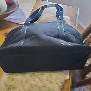 Dior Men's Black Canvas Duffel Bag